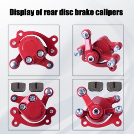 MWMNUN Rear Disc Brake Caliper with Brake Pads Compatible with Predator 212 Moto MM-B80 80CC 2.5HP MM-B105 Motovox MBX10 MBX11 MBX12 Mini Dirt Bike Classic 47cc 49cc Pocket Bike Stand Up Goped Scooter