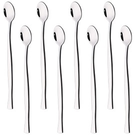 Lesbin Cucharas para helado de mango largo, 8 piezas, 7.28 pulgadas