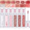 YIBABY 6 Colours Bear Clear Shiny Glitter Lip Gloss Set,