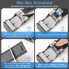Chaberlu Men's Leather Belt Ratchet Automatic Buckle Business Suit Belt