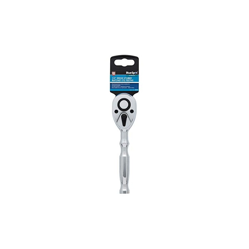 Bluespot 02018 1/2" Drive Stubby Ratchet (72 Teeth)
