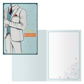 DOHE Vatertagskarten (6 Stück) – Herzlichen Glückwunsch für Väter und Danksagung, inklusive Papierumschlag, Größe 11,5 x 17 cm, Grußkarten – Smart Dress