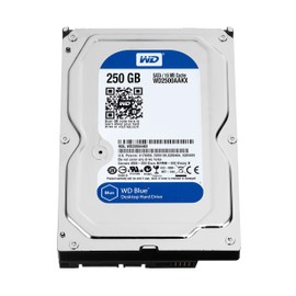 WD Blue 250GB Everyday PC Desktop Hard Drive: 3.5 Inch, SATA 6 Gb/s, 7200 RPM, 16MB Cache (WD2500AAKX) (Old Model) (Renewed)