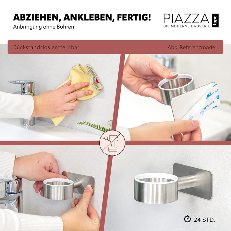bremermann Bad-Serie PIAZZA - Handtuchhaken 4er-Sets (Tape)