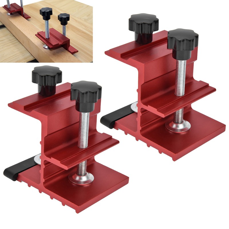 2Pcs Pocket Hole Jig Aluminum Alloy Anodized Woodwork Joint Angle