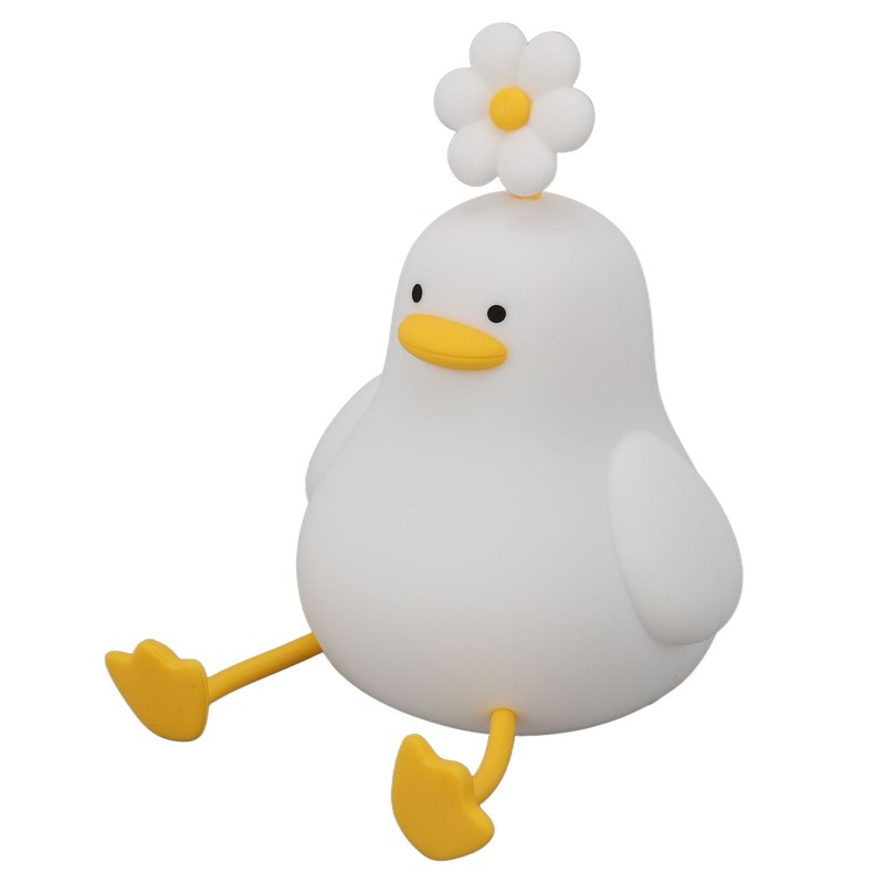 Cute Duck Night Light Silicone Night Lamp 1200mAh Rechargeable Animal