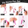 KINYFY 4 PCS Nurse Pen Set Badge Reel Accessories, Mini