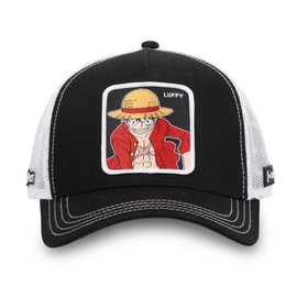 Capslab Ruffy One Piece Black Trucker Cap, Trucker-Luffy-Black-#33908, Unit size