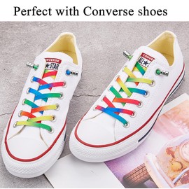 AOLLRUIRLL Elastic No Tie Shoe Laces One Size Fits All, Elastic Shoelaces for Kids and Adults, 1 Pair Pink