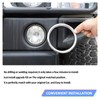 Qiosreui Front Fog Light Lamp Cover Ring for Hummer H2