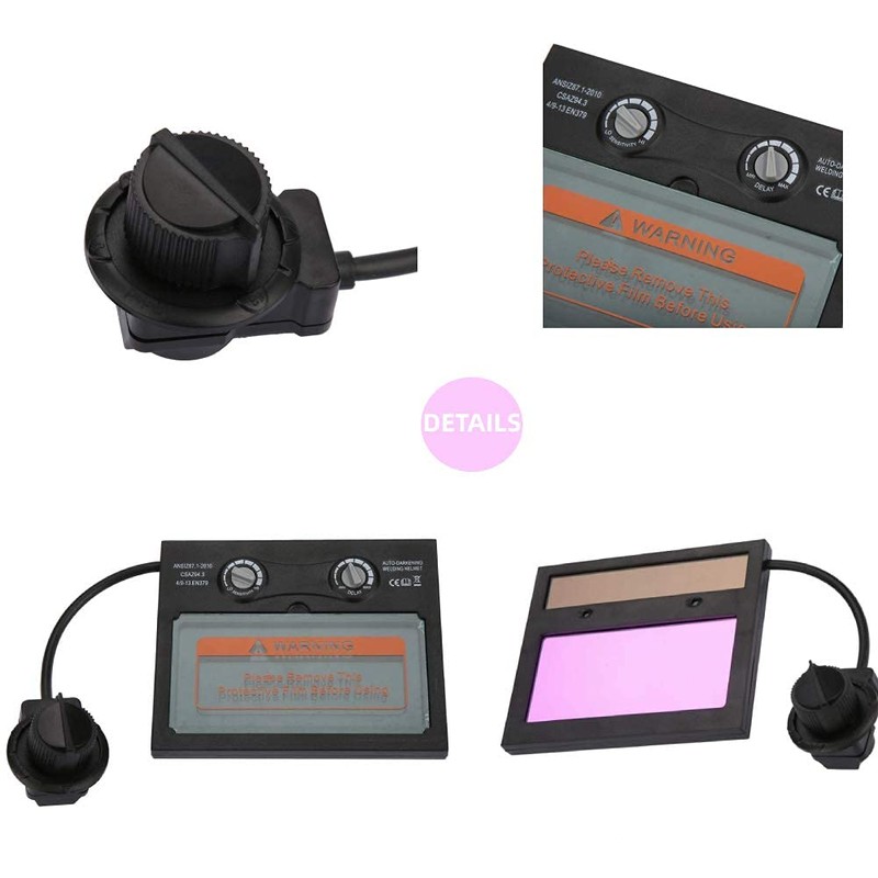 Solar Panel Welding Helmet Replace Lens, Auto Darkening Goggles Shield