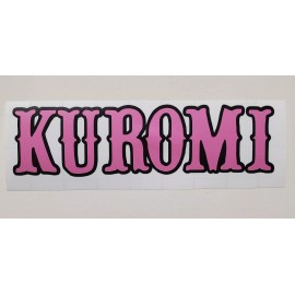 Kuromi Name Pink & Black Letters Sticker Vinyl Decal Car Windows Waterproof!