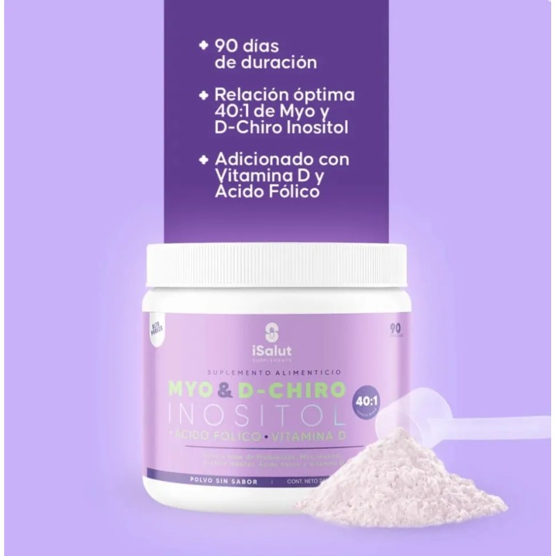 Isalut Myo & D-chiro Inositol 40:1+ácido Folico+vitamina D