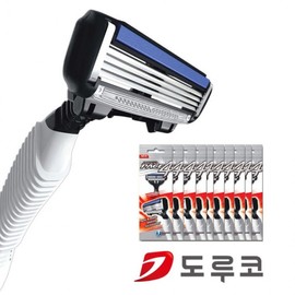 Dorco Face 4 Premium 4-Blade Portable Razors (10-Pack) - Disposable for Travel, Motels, Hotels Travel Size 3ea