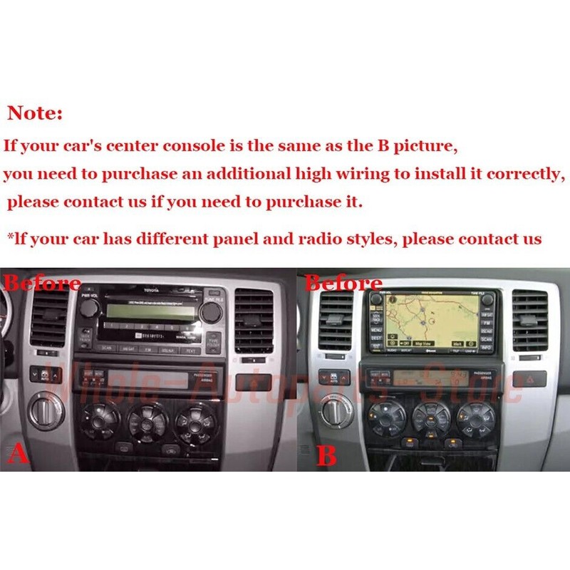 Vorally For 2003-2009 Toyota 4Runner 7" Android 13 Carplay Car