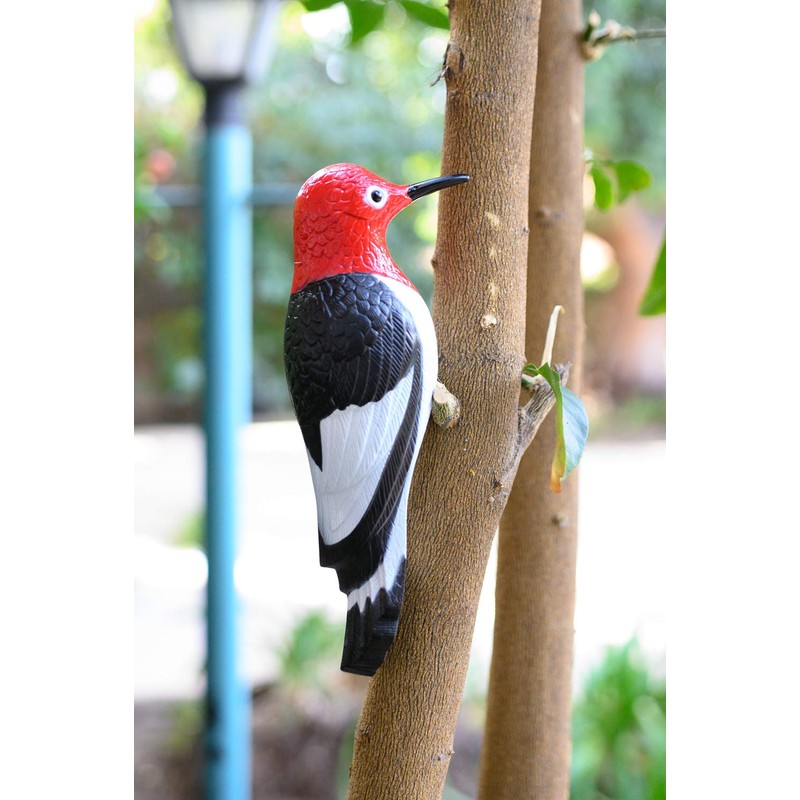 BirdBusters Woodpecker Tree Ornament Decoy Plastic & Metal Decorative Deterrent