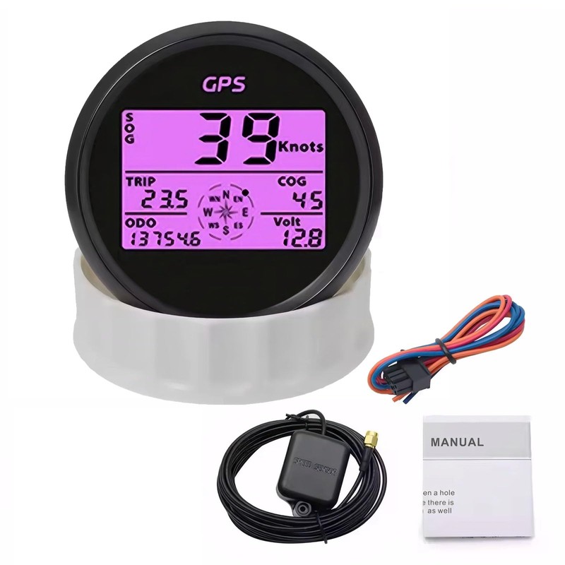 BYYOUIV 85mm Digital GPS Speedometer Odometer for Car, Boat, Motorcycle