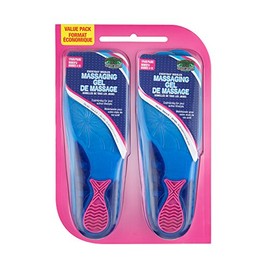 Moneysworth & Best Everyday Massaging Gel Insole 2-Pack,Women's