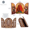 NKlaus Saint Joachim and Anna Icon Triptych Wooden 25 x