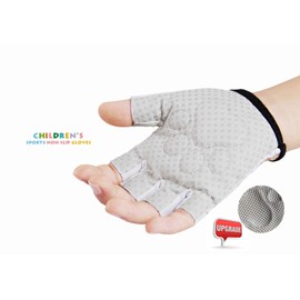 Kids Half-Finger Monkey Bar Gloves for Age 1-10 Boys Girls Climbing Biking Good Grip Control Gloves for Gymnastics Balance Boards Outdoor Sports