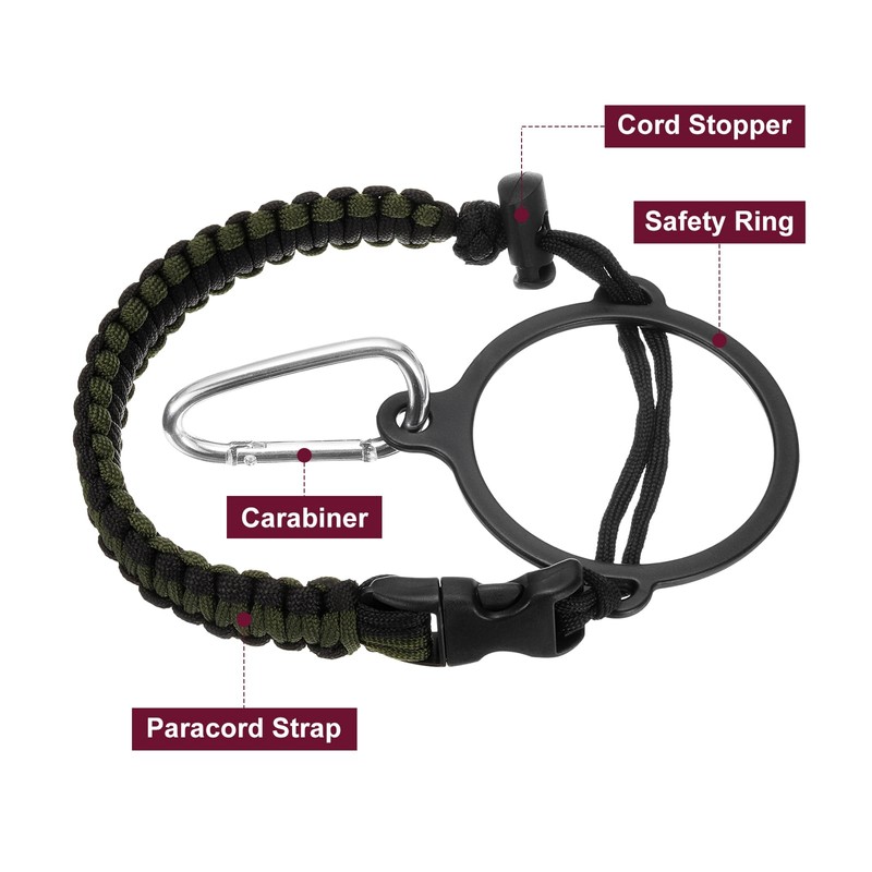 QUARKZMAN Paracord Handle, Water Bottle Handle Strap, Paracord Cap Strap,