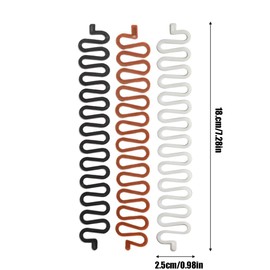 Hair Knitting Tool, 3 Pieces Fashion French Hair Styling Clip Twist Braid Hair Knitting Tool, Twist DIY Hair Accessories, for Girls and Women Sticky Fishbone DIY Hair Accessories