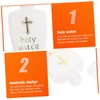 iplusmile 4pcs Holy Water Bottles Refillable Tiny Water Containers for
