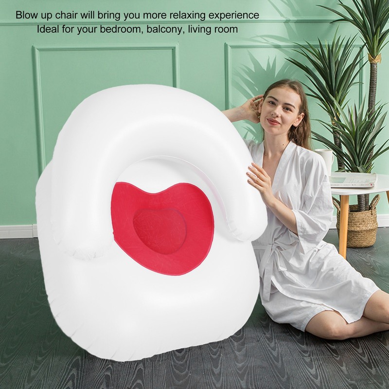 Portable Inflatable Sofa Lounge Chair Blow Up Chair for Living