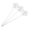 100Pcs DIY Flower Shape Metal Wire Memo Card Photo Picture