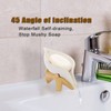 SUMTree Ceramic Soap Holder Self Draining Soap Dish, Leaf Shape