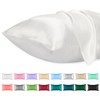Lirex Satin Cushion Cover, Pack of 2, Soft Solid Colour