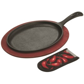 Lodge Cast Iron Fajita Set, Pre-Seasoned