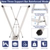 95 inches Foldable Clothes Drying Rack, Heavy Duty Stainless Steel