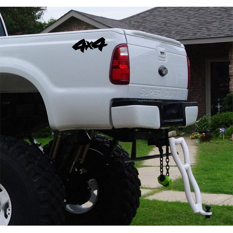 4X4 Truck Replacement Logos/Pair/Matte Black Vinyl Vehicle Chevy Graphic Decal