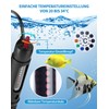 LAOYE Aquarium Heater 60L Aquarium Heating Rod 50W Temperature Adjustable