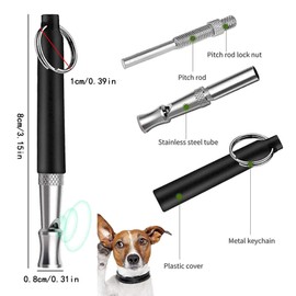 Hyxodjy 2 Stück Hundepfeife, Hunde Pfeife mit Lanyard Hochfrequenz Hundepfeife Hundetraining Hundepfeifen Ultraschall Hundepfeife Professionelle Hundepfeifen für Effektives Hundetraining
