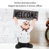 Chef Sculpture Raise Your Hands Welcome Resin France Cook Ornaments
