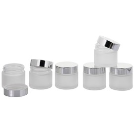 30ml Matt Glass Jar with Lid Empty Kosmetex Glass Cream Tin Cosmetic Tin