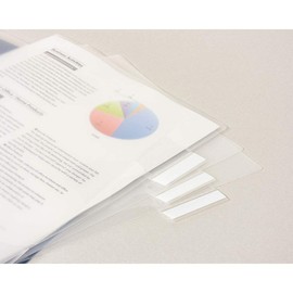 Nakabayashi Matmel Side Index Holder, Pack of 5, A4 CH7034C, Clear