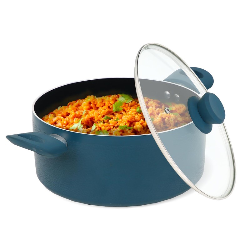 Prime Cuisine 5 QT Dutch Oven with Lid, Nonstick Cookware,