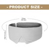 Protector de ojos de doble ajustable de seda para dormir,