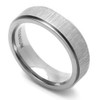 DoubleAccent 6MM Comfort Fit Titanium Wedding Band Flat Hard Brushed