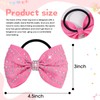 OAOLEER 12PCS Glitter Cheer Hair Bows for Cheerleading, Cheer Bow