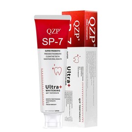 QZP Whitening Toothpaste,Deep Cleaning For Fresh Breath,Oral Care Toothpaste For Home And Travel Use,No Irritating Elements,For Sensitive Teeth,QZP SP-7,TT - Specification: QZPSP-7WHITENING（red）