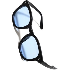 Bliss Leather, Full Model, Small Face Effect, Wellington Date Glasses, Black Rim, Sunglasses, Eye Friendly, UV Protection, Black x Large Gray