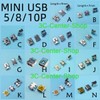 10PCS 미니 USB 유형 B 5 핀 8PIN 암 소켓 꼬리 충전 용 수직/수평 DIP 잭 커넥터 MP3 SMT [07 K] 10PCS Mini USB Type B 5 Pin 8PIN Female Socket Tail Charging Vertical/Horizontal DIP Jack Connector MP3 SMT [07 K]