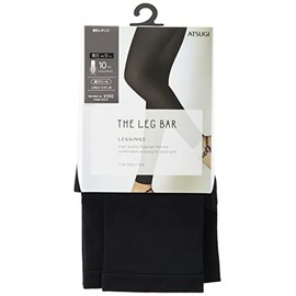 Atsugi SPT903 Women's Stockings, The Leg Bar, Compression Leggings, 10/4 Length, Black