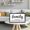 Family a Little Bit of Crazy Sign Wooden Box Desk