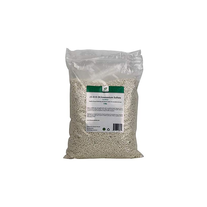 21-0-0-24 Ammonium Sulfate Fertilizer 25 Pounds by Garden Naturals