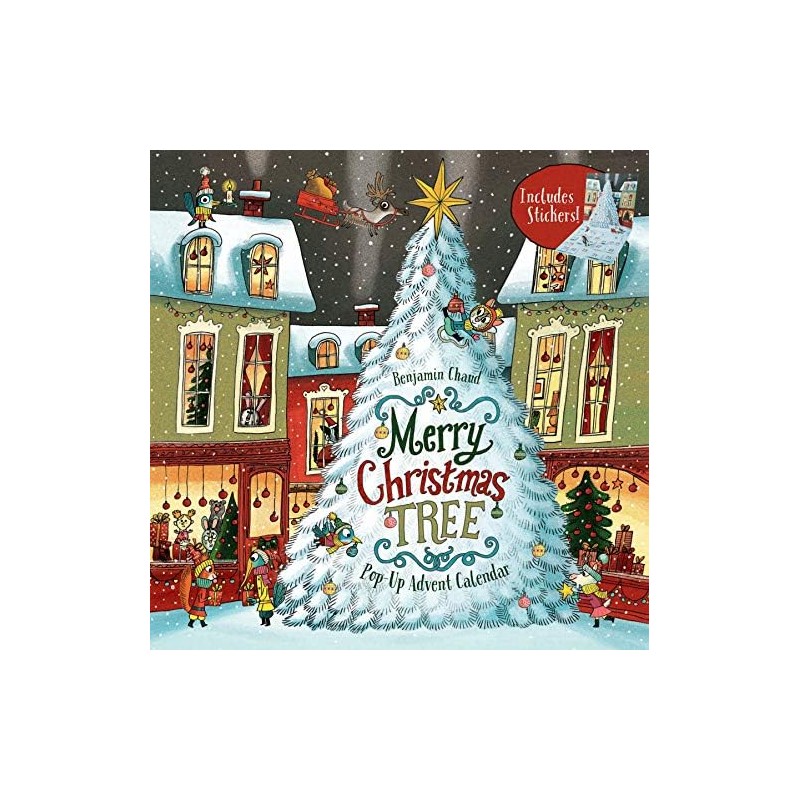 Merry Christmas Tree Pop-Up Advent Calendar: (Books for Family Holiday
